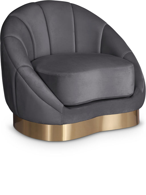 Shelly Grey Velvet Chair - Just Furniture (PA) - Multi Location
