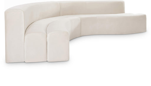 Curl Cream Velvet 2pc. Sectional - Just Furniture (PA) - Multi Location