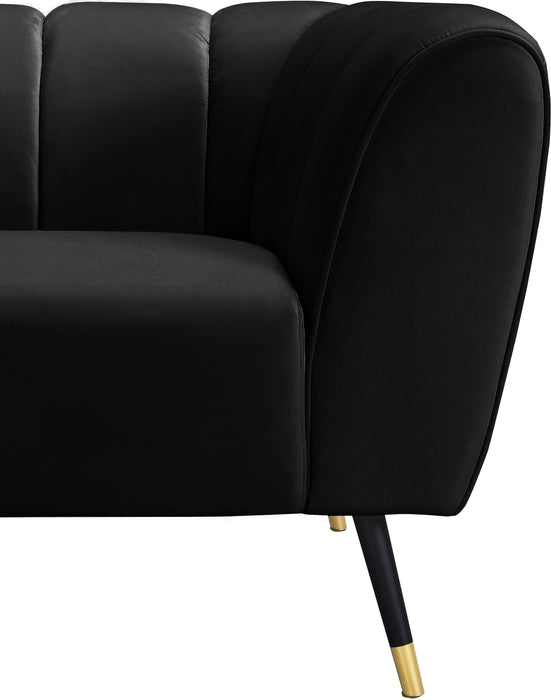 Beaumont Black Velvet Chair - Just Furniture (PA) - Multi Location