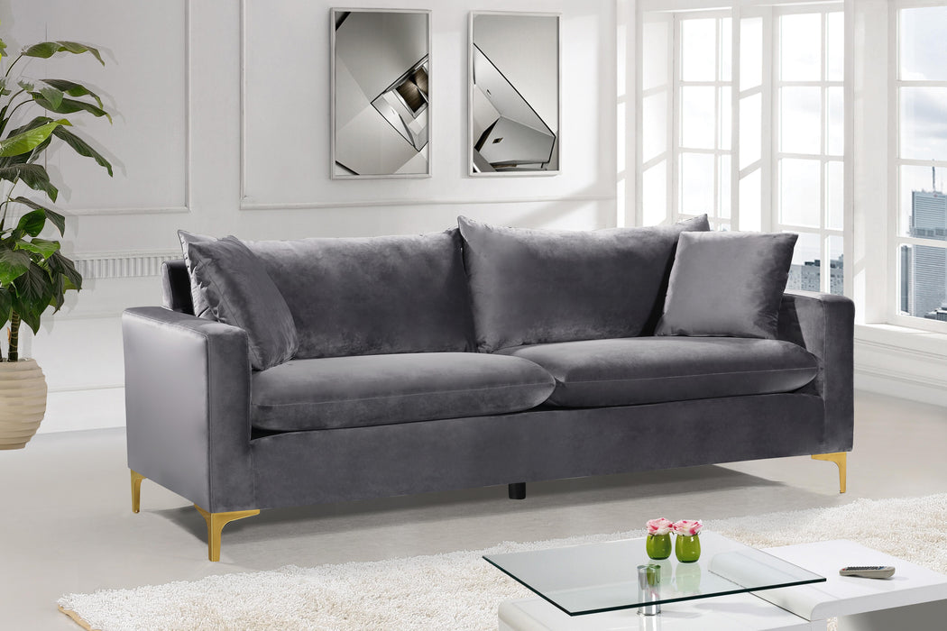 Naomi Grey Velvet Sofa - Just Furniture (PA) - Multi Location
