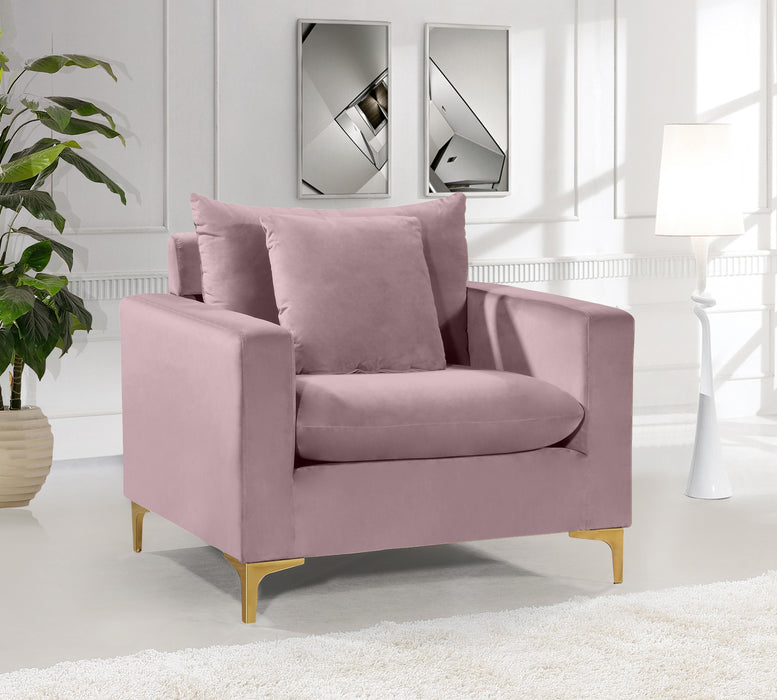 Naomi Pink Velvet Chair - Just Furniture (PA) - Multi Location