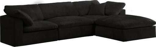 Cozy Black Velvet Cloud Modular Sectional - Just Furniture (PA) - Multi Location