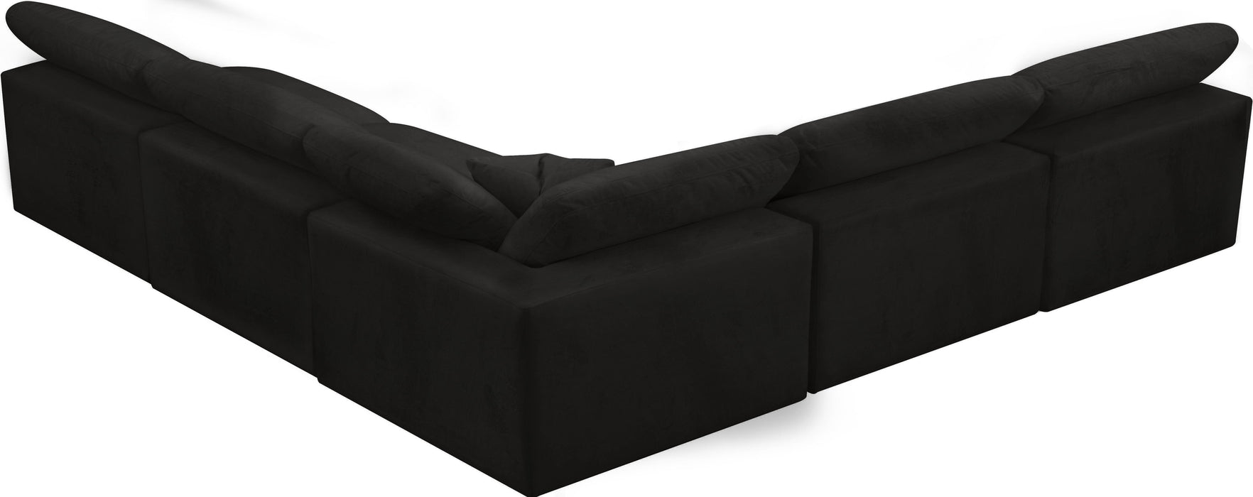 Cozy Black Velvet Cloud Modular Sectional - Just Furniture (PA) - Multi Location