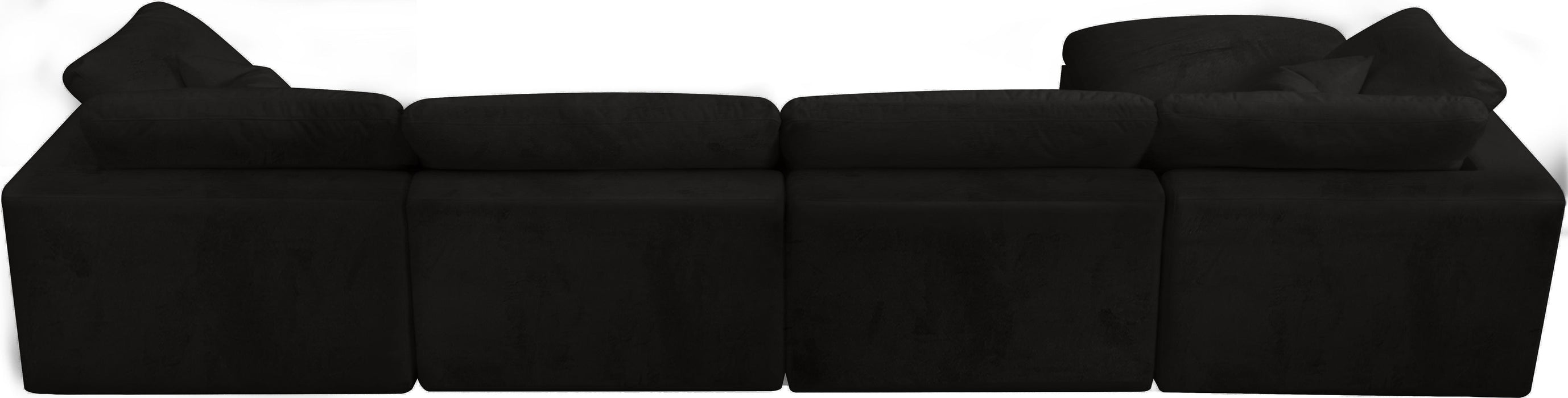 Cozy Black Velvet Cloud Modular Sectional - Just Furniture (PA) - Multi Location