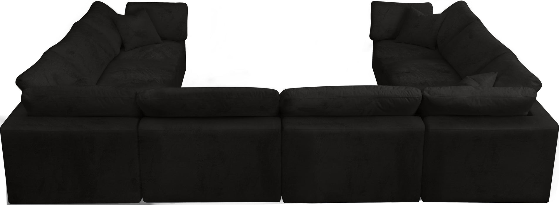 Cozy Black Velvet Cloud Modular Sectional - Just Furniture (PA) - Multi Location