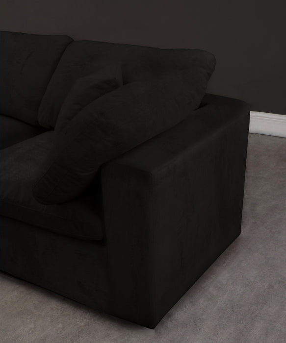 Cozy Black Velvet Cloud Modular Sofa - Just Furniture (PA) - Multi Location