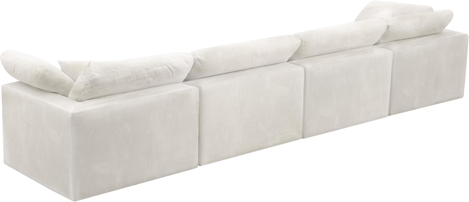 Cozy Cream Velvet Cloud Modular Sofa - Just Furniture (PA) - Multi Location