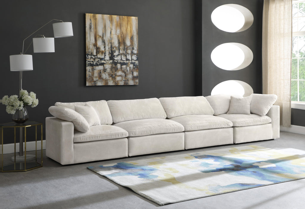 Cozy Cream Velvet Cloud Modular Sofa - Just Furniture (PA) - Multi Location