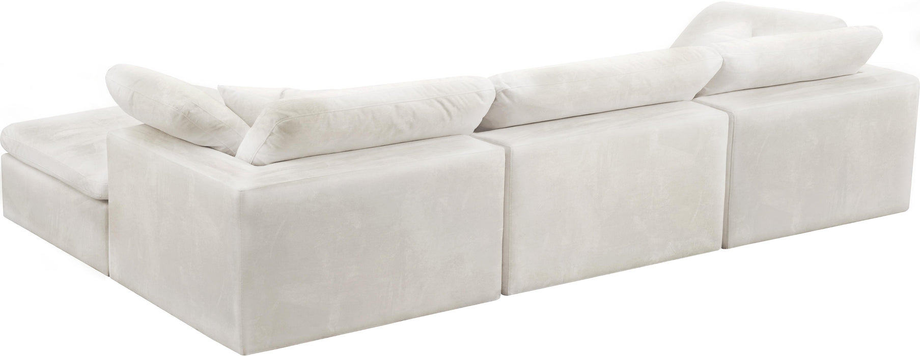 Cozy Cream Velvet Cloud Modular Sectional - Just Furniture (PA) - Multi Location