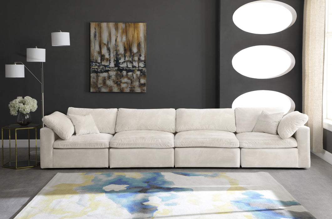 Cozy Cream Velvet Cloud Modular Sofa - Just Furniture (PA) - Multi Location