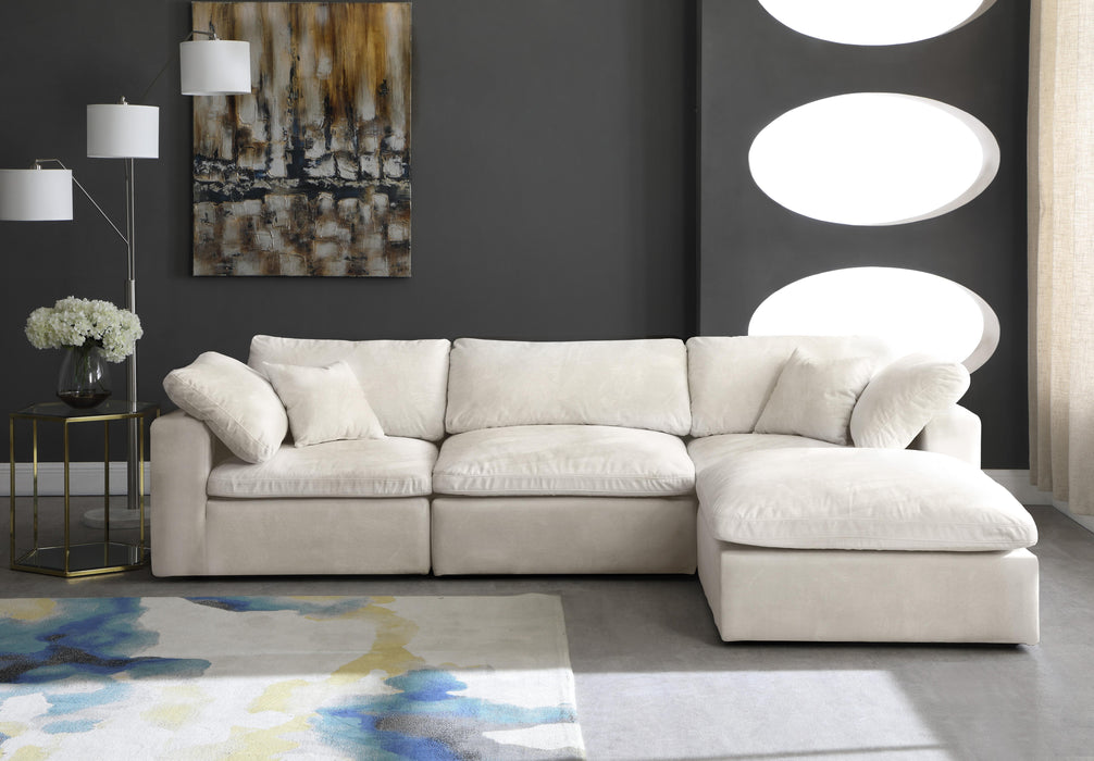 Cozy Cream Velvet Cloud Modular Sectional - Just Furniture (PA) - Multi Location