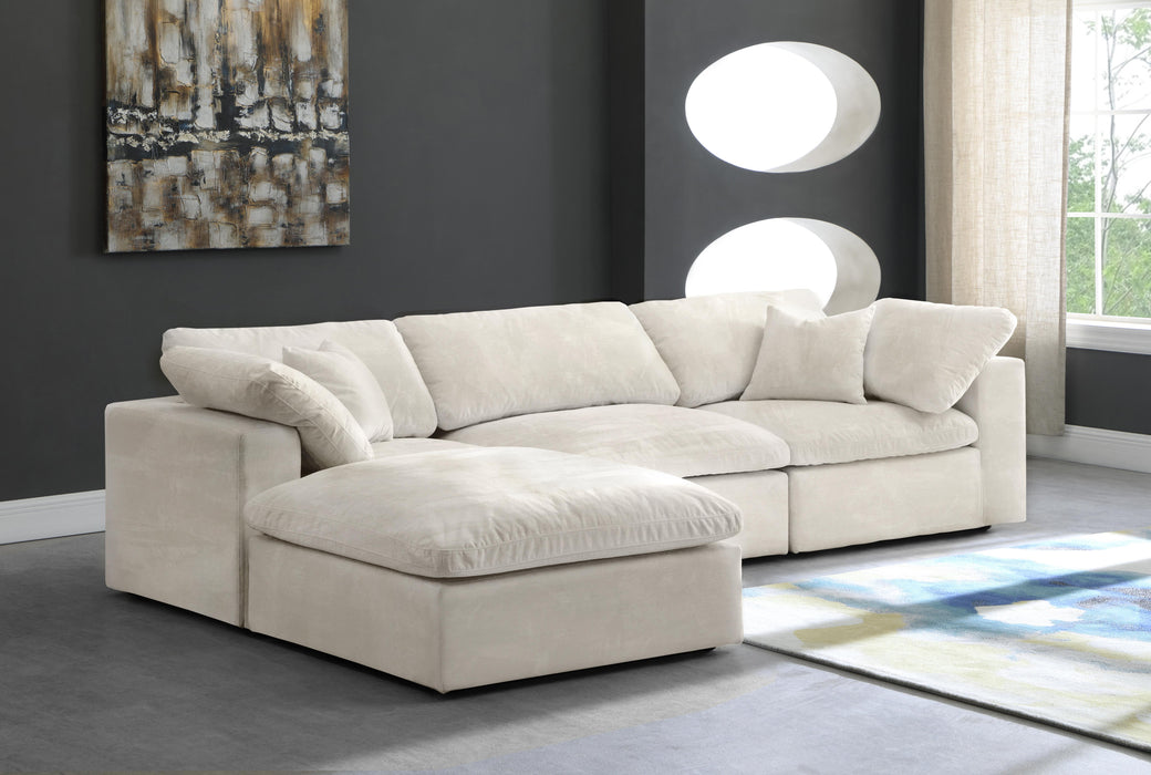 Cozy Cream Velvet Cloud Modular Sectional - Just Furniture (PA) - Multi Location