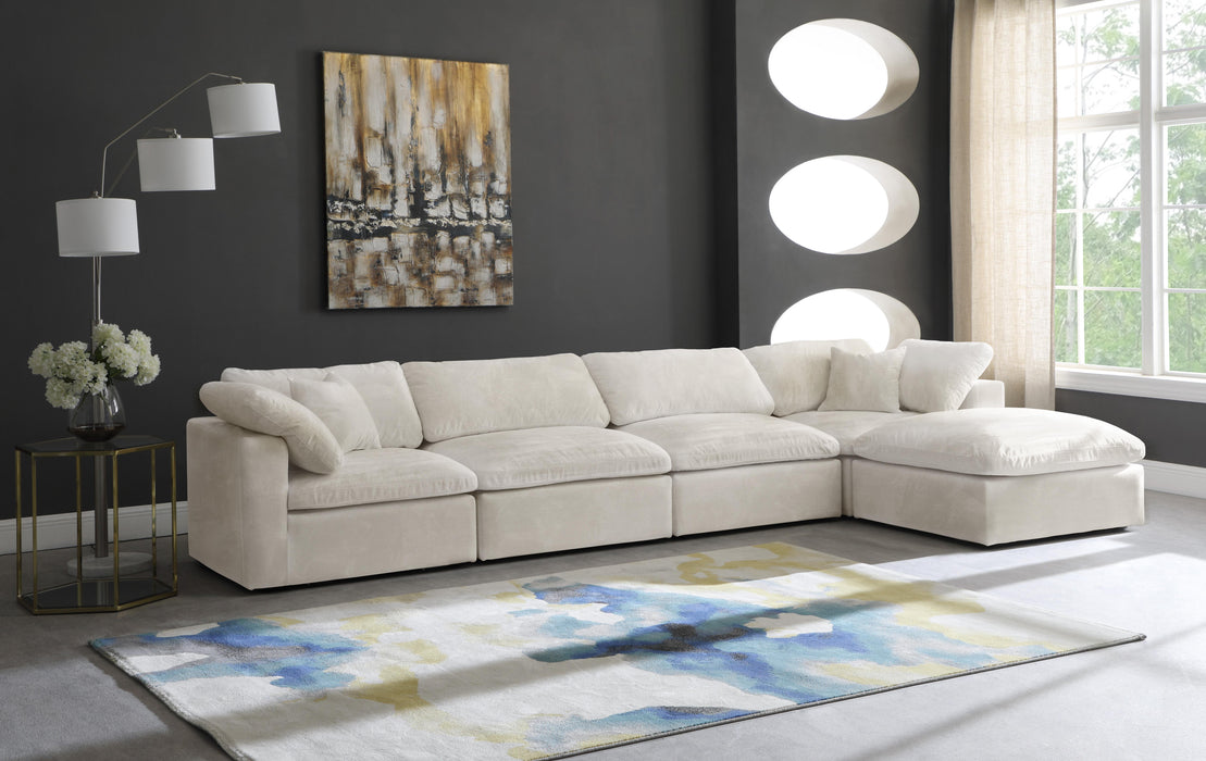 Cozy Cream Velvet Cloud Modular Sectional - Just Furniture (PA) - Multi Location