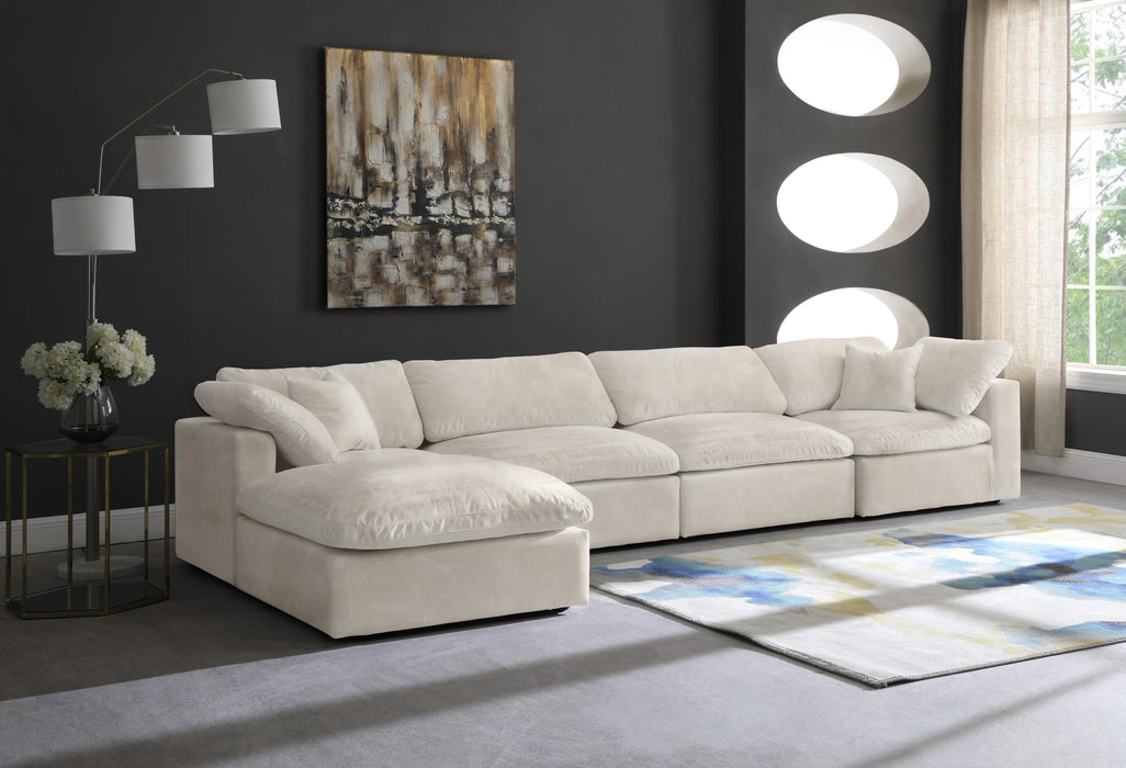 Cozy Cream Velvet Cloud Modular Sectional - Just Furniture (PA) - Multi Location