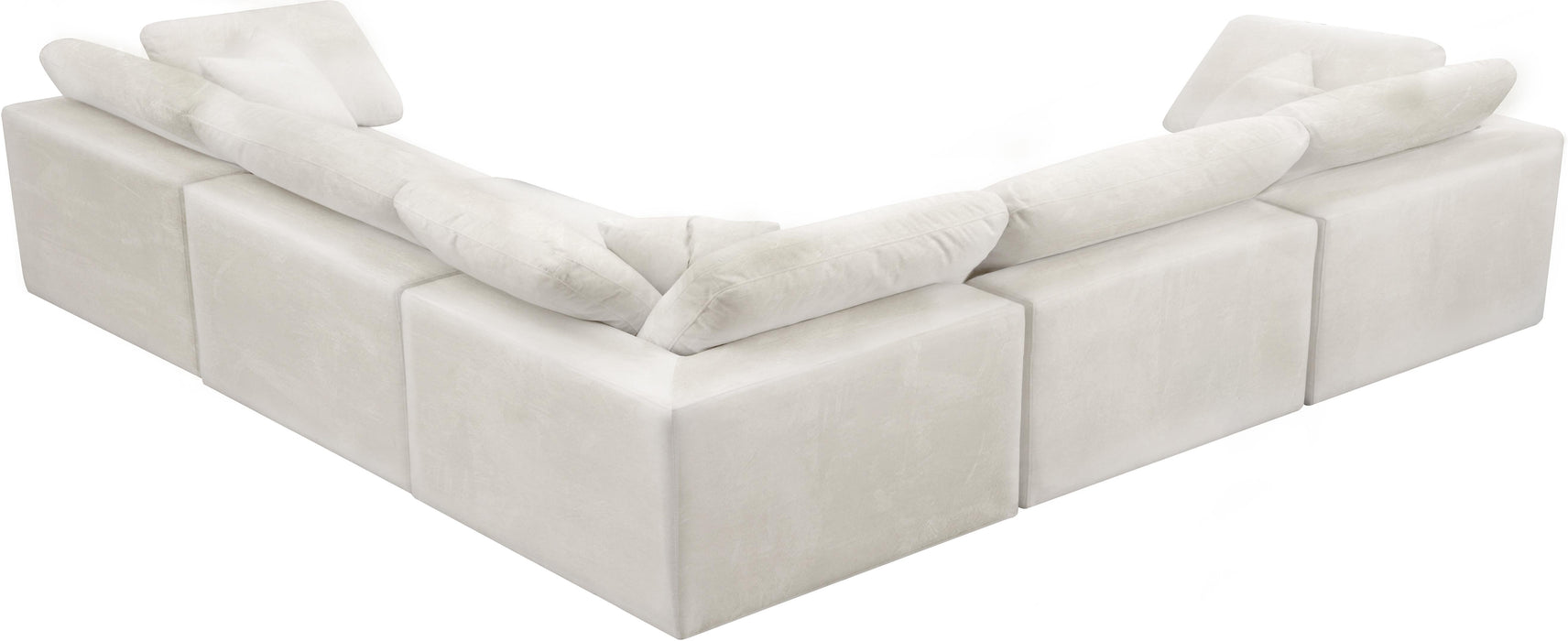 Cozy Cream Velvet Cloud Modular Sectional - Just Furniture (PA) - Multi Location