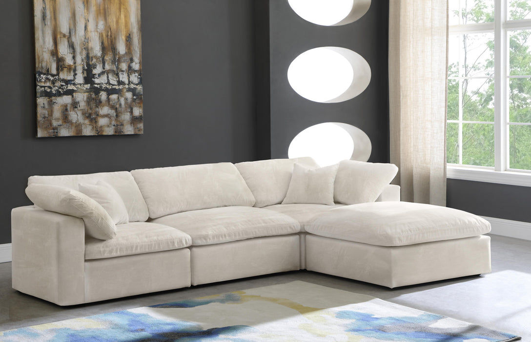 Cozy Cream Velvet Cloud Modular Sectional - Just Furniture (PA) - Multi Location
