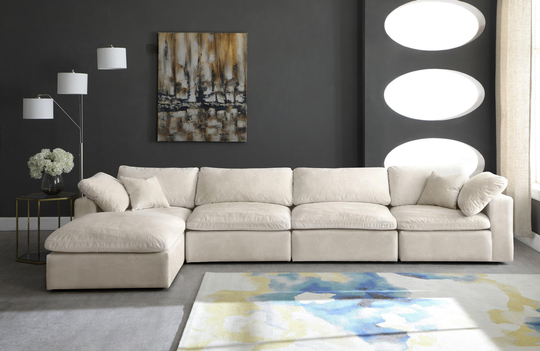 Cozy Cream Velvet Cloud Modular Sectional - Just Furniture (PA) - Multi Location