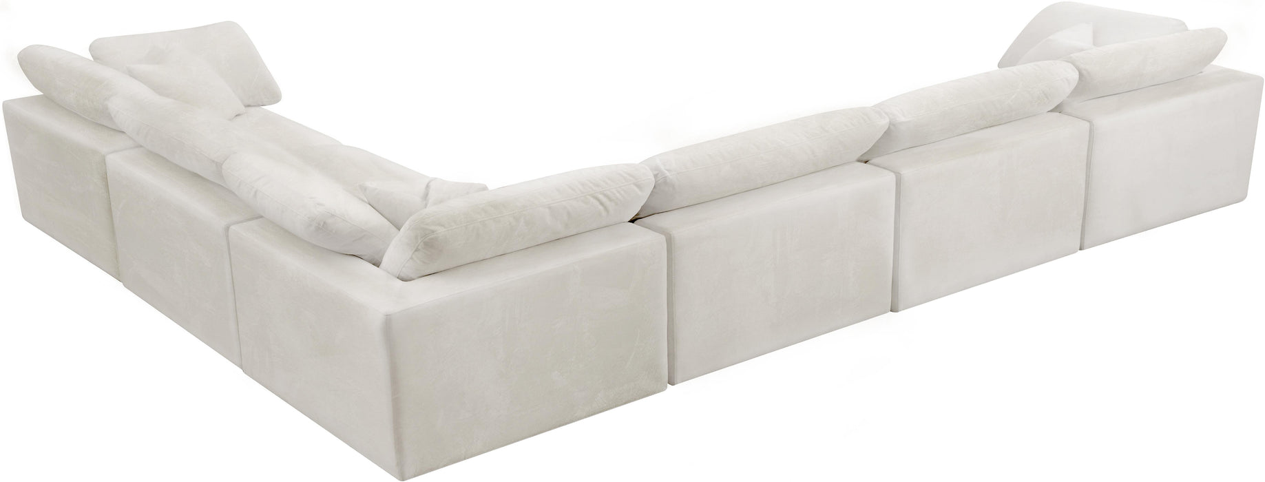 Cozy Cream Velvet Cloud Modular Sectional - Just Furniture (PA) - Multi Location