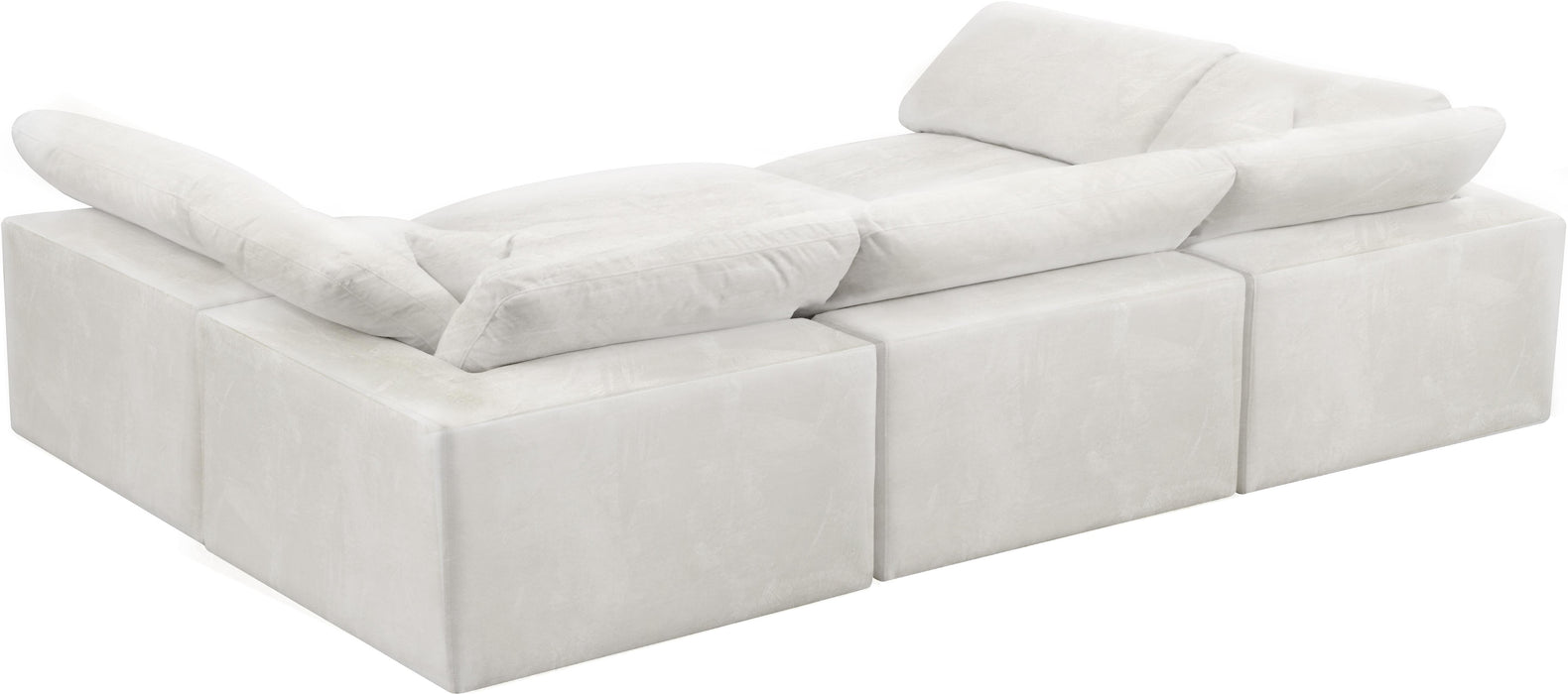 Cozy Cream Velvet Cloud Modular Sectional - Just Furniture (PA) - Multi Location