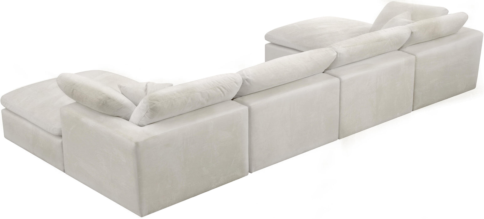 Cozy Cream Velvet Cloud Modular Sectional - Just Furniture (PA) - Multi Location