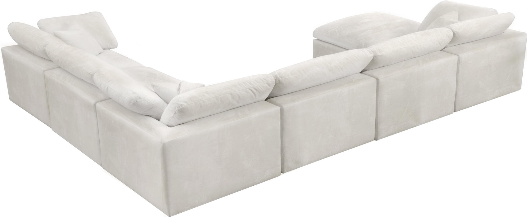 Cozy Cream Velvet Cloud Modular Sectional - Just Furniture (PA) - Multi Location