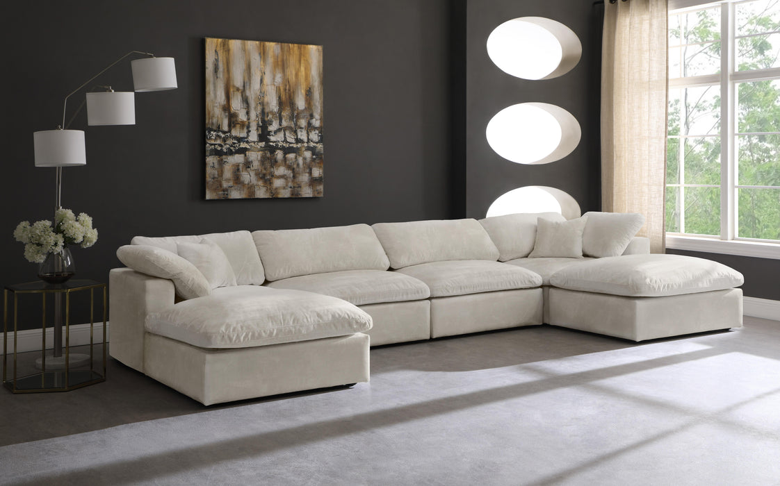 Cozy Cream Velvet Cloud Modular Sectional - Just Furniture (PA) - Multi Location