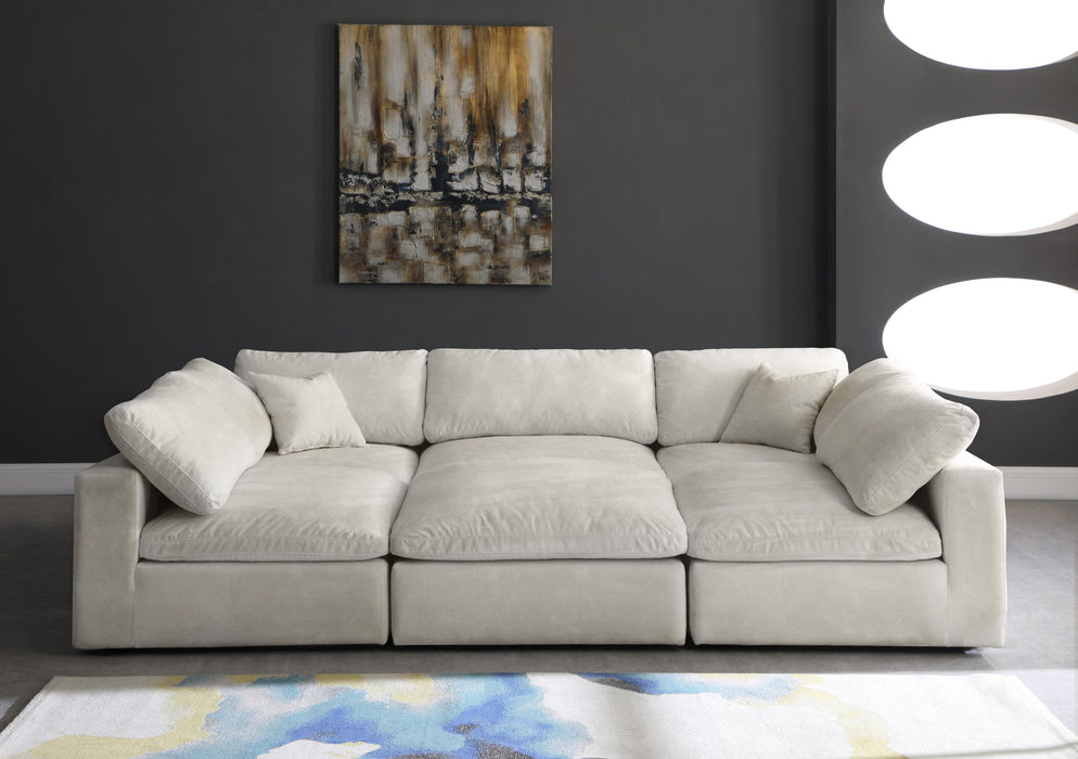 Cozy Cream Velvet Cloud Modular Sectional - Just Furniture (PA) - Multi Location