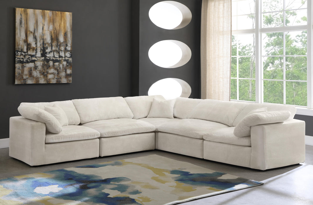Cozy Cream Velvet Cloud Modular Sectional - Just Furniture (PA) - Multi Location