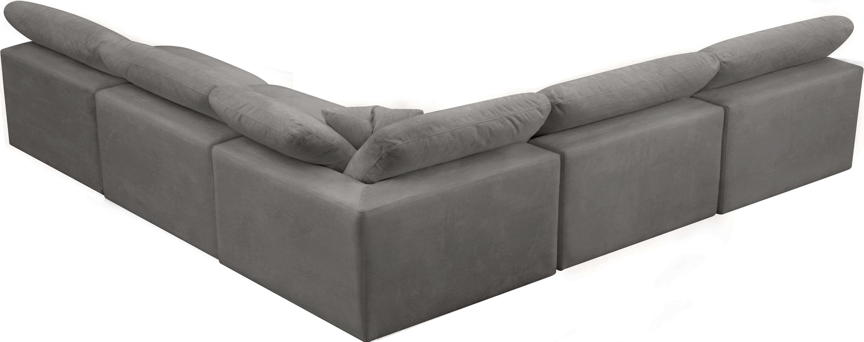 Cozy Grey Velvet Cloud Modular Sectional - Just Furniture (PA) - Multi Location