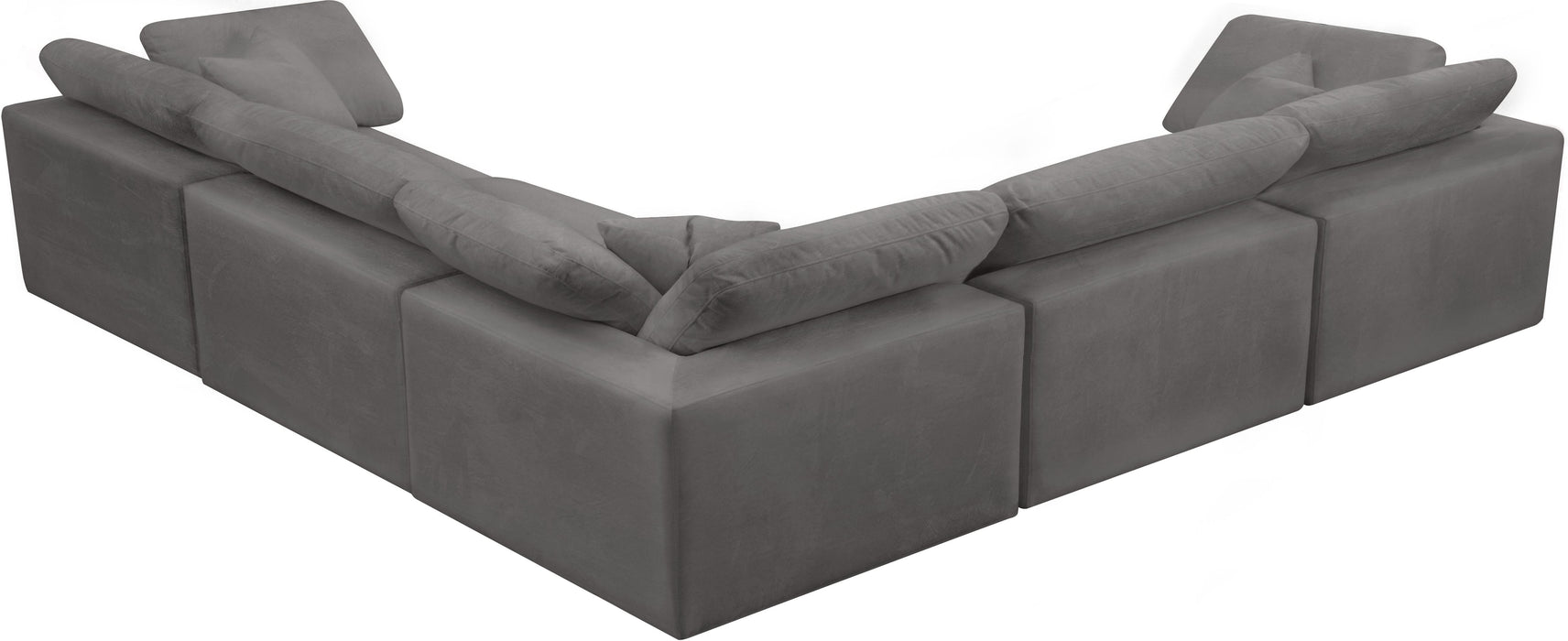 Cozy Grey Velvet Cloud Modular Sectional - Just Furniture (PA) - Multi Location
