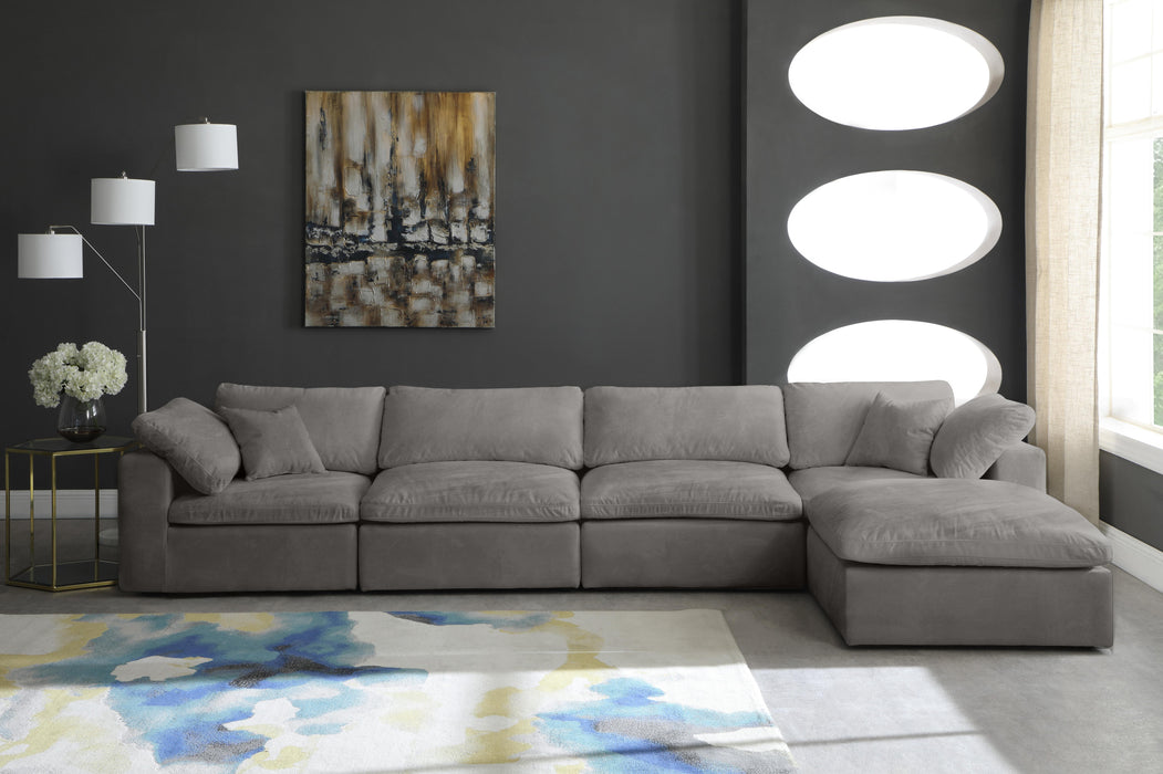 Cozy Grey Velvet Cloud Modular Sectional - Just Furniture (PA) - Multi Location