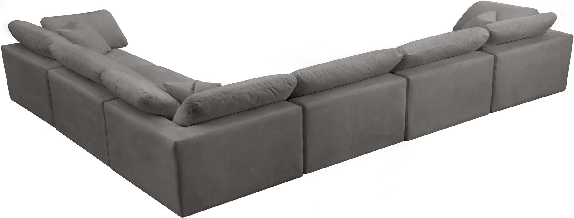 Cozy Grey Velvet Cloud Modular Sectional - Just Furniture (PA) - Multi Location