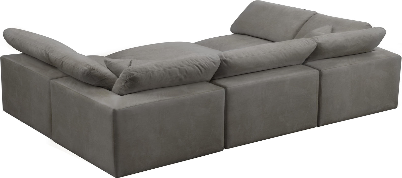 Cozy Grey Velvet Cloud Modular Sectional - Just Furniture (PA) - Multi Location