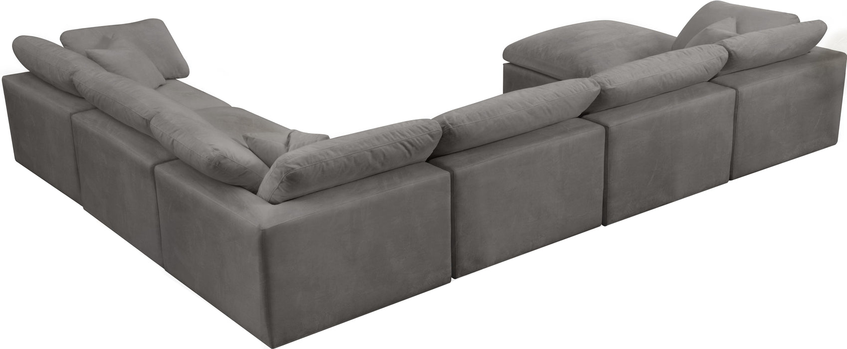 Cozy Grey Velvet Cloud Modular Sectional - Just Furniture (PA) - Multi Location