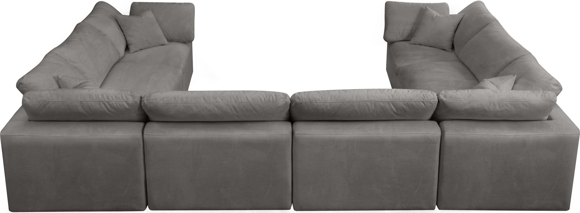 Cozy Grey Velvet Cloud Modular Sectional - Just Furniture (PA) - Multi Location