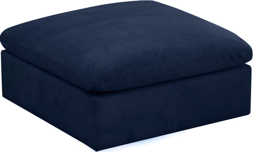 Cozy Navy Velvet Ottoman - Just Furniture (PA) - Multi Location