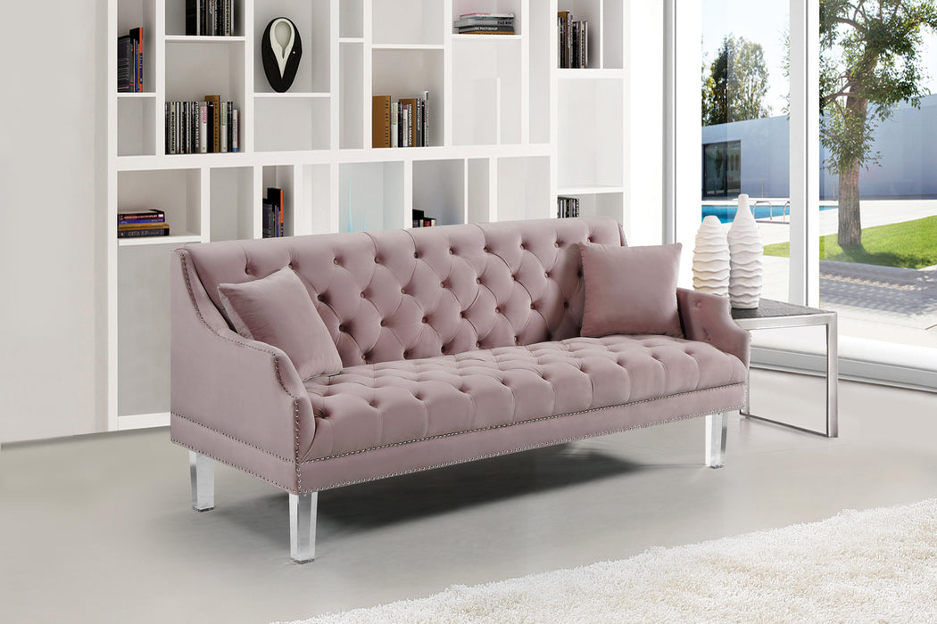 Roxy Pink Velvet Sofa - Just Furniture (PA) - Multi Location