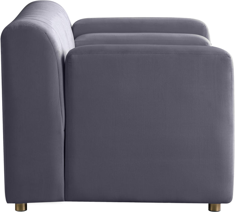 Naya Grey Velvet Chair - Just Furniture (PA) - Multi Location
