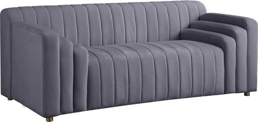 Naya Grey Velvet Loveseat - Just Furniture (PA) - Multi Location