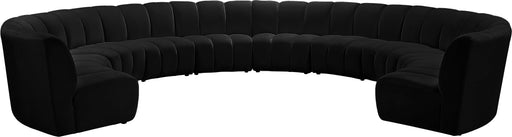 Infinity Black Velvet 10pc. Modular Sectional - Just Furniture (PA) - Multi Location