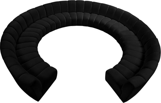 Infinity Black Velvet 11pc. Modular Sectional - Just Furniture (PA) - Multi Location