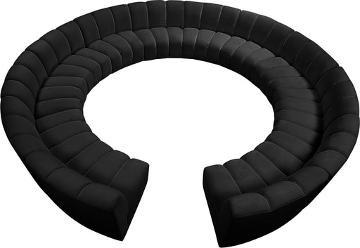 Infinity Black Velvet 12pc. Modular Sectional - Just Furniture (PA) - Multi Location