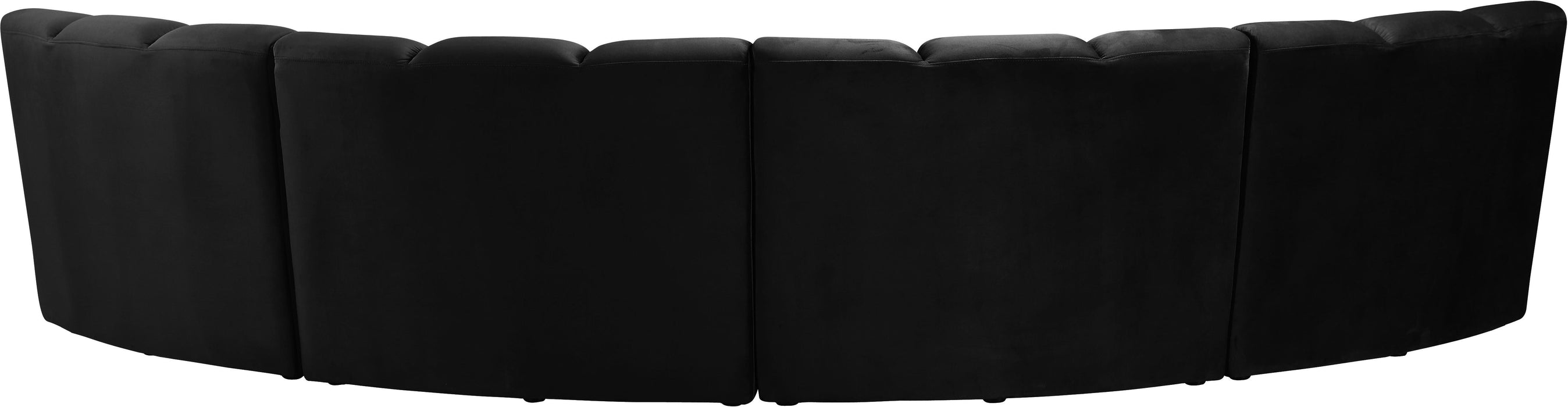 Infinity Black Velvet 4pc. Modular Sectional - Just Furniture (PA) - Multi Location
