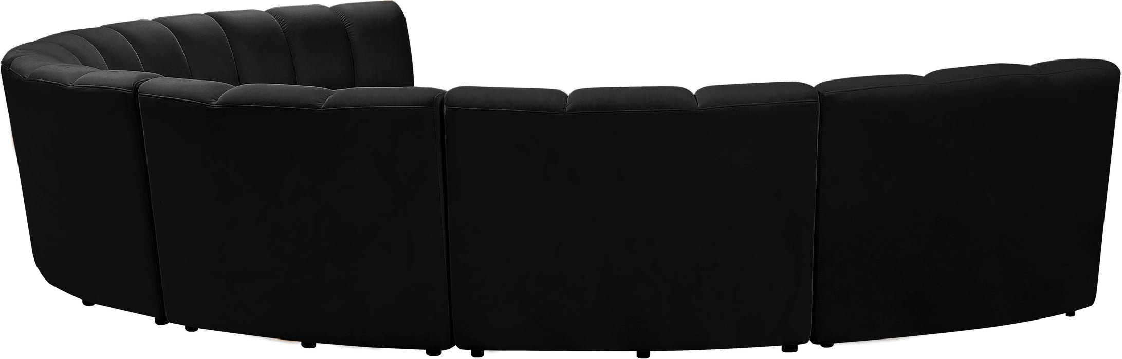 Infinity Black Velvet 7pc. Modular Sectional - Just Furniture (PA) - Multi Location
