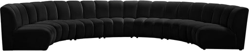 Infinity Black Velvet 7pc. Modular Sectional - Just Furniture (PA) - Multi Location
