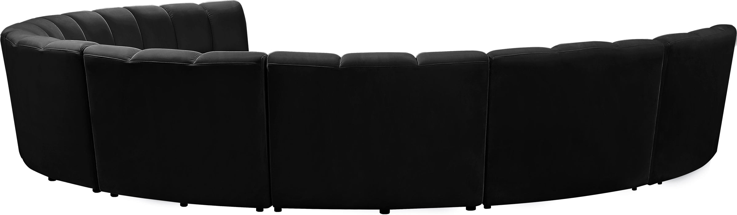 Infinity Black Velvet 8pc. Modular Sectional - Just Furniture (PA) - Multi Location