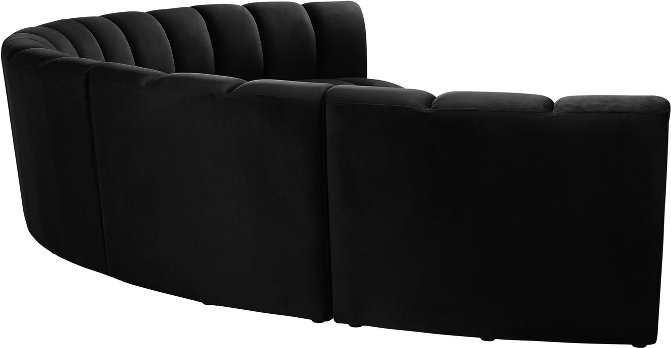 Infinity Black Velvet 6pc. Modular Sectional - Just Furniture (PA) - Multi Location