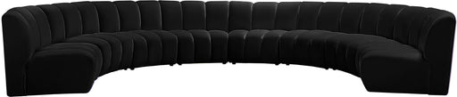 Infinity Black Velvet 8pc. Modular Sectional - Just Furniture (PA) - Multi Location