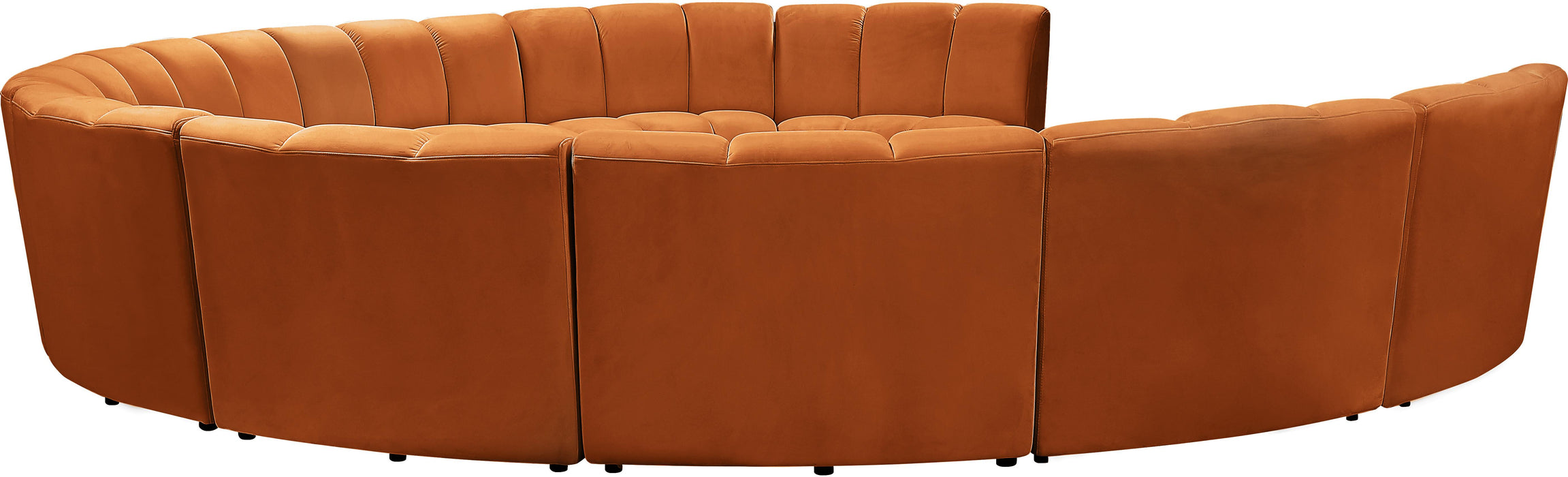 Infinity Cognac Velvet 10pc. Modular Sectional - Just Furniture (PA) - Multi Location