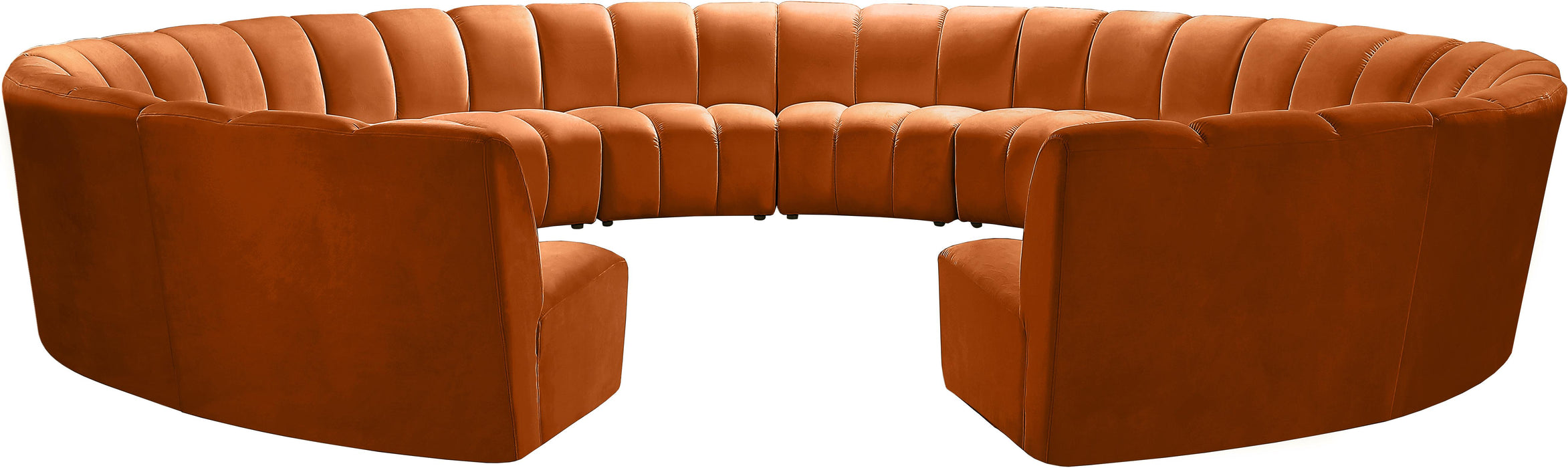 Infinity Cognac Velvet 12pc. Modular Sectional - Just Furniture (PA) - Multi Location